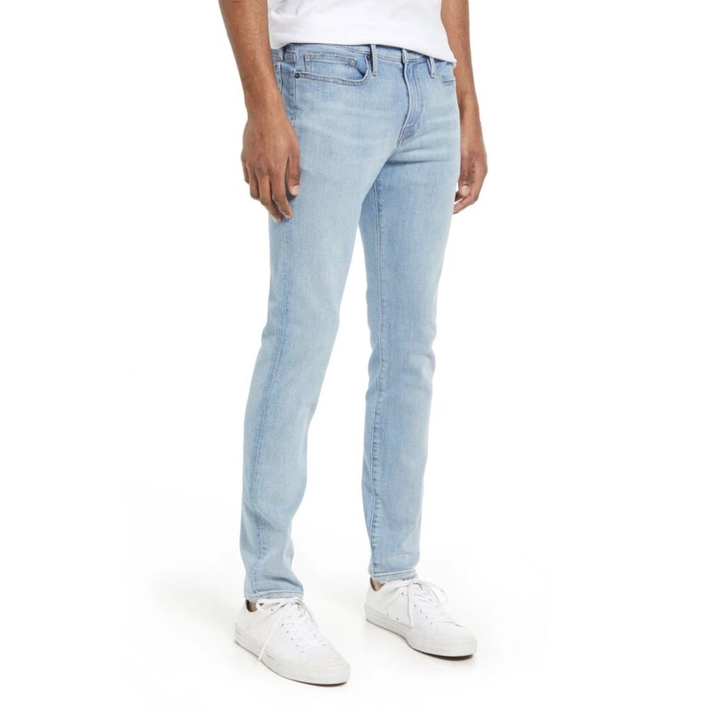 Frame Men’s Size 33 L’Homme Skinny Light Wash Denim Blue Jeans Faded Casual